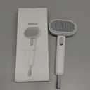 Aumuca Cat Brush for Shedding, Cat Brushes for Indoor Cats, Cat Brush for Long or Short Haired Cats, Cat Grooming Brush Cat Comb for Kitten Rabbit Massage Removes Loose Fur (White)