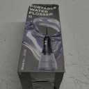 Water Flosser for Teeth Cleaning and Flossing, 5 Modes Rechargeable Cordless Oral Irrigator 320ml Water Tank Teeth Cleaner, IPX7 Waterproof Portable Electric Dentel Flossers for Home and Travel,  Black