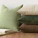 MIULEE Sage Green Couch Pillow Covers 12x20 Inch, Set of 2 Soft Spring Chenille Decorative Lumbar Throw Pillow Covers Farmhouse for Sofa Living Room Bed