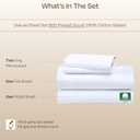 California Design Den Luxury 800 Thread Count King Size Sheets Set - 100% Cotton Sheets, Soft Sateen, Deep Pockets for a Snug Fit, Durable Bedding Set - White