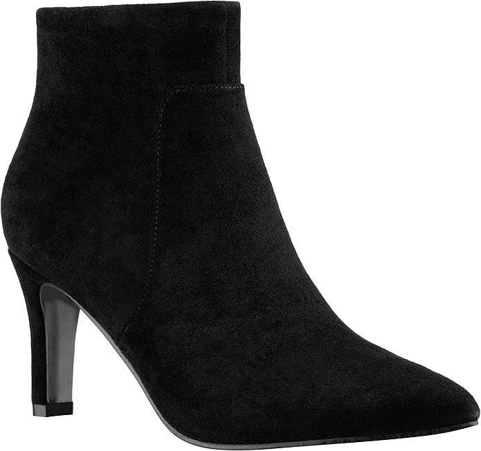 ILLUDE Women's Fashion Ankle Boots Comfortable Pointed Toe High Heels Side Zipper Booties
 6.5