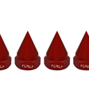 CNC Metal Cone Fixed Screw Nut (4pcs/Set) for 1/5 HPI Rovan Baja 5B SS 5T 5SC Parts (Red)