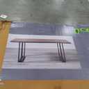 Porter Designs Manzanita Live Edge Solid Acacia Wood Dining Table, Brown (Mahogany)