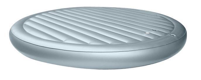 Round Air Mattress 70x70, GRAY 