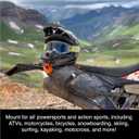 Dango Design Gripper Mount for GoPro/Osmo/Insta360 | Universal Helmet Clamp Mount for Action Cameras | Dirtbike, Motocross, Enduro, Motorcycle, and ATV Helmets | Stealth Black