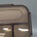EASYFUN Bento Box Adult, Lunch Box, 4-Compartment Lunch Containers, Drop-Proof, Dishwasher Safe & Made with BPA-Free Materials(Khaki)