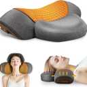 3-in-1 Neck Massage Pillowwith Heat, Massage, and Traction Stretching,Deep Tissue Massage Relieves Shoulder and Neck Muscle Pain and Stiffness,Suitable for Men and Women, Grey