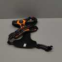 PHOEPET No Pull Dog Harness Medium Reflective Front Clip Vest with Handle,Adjustable 2 Metal Rings 3 Buckles,[Easy to Put on & Take Off](M, Orange)