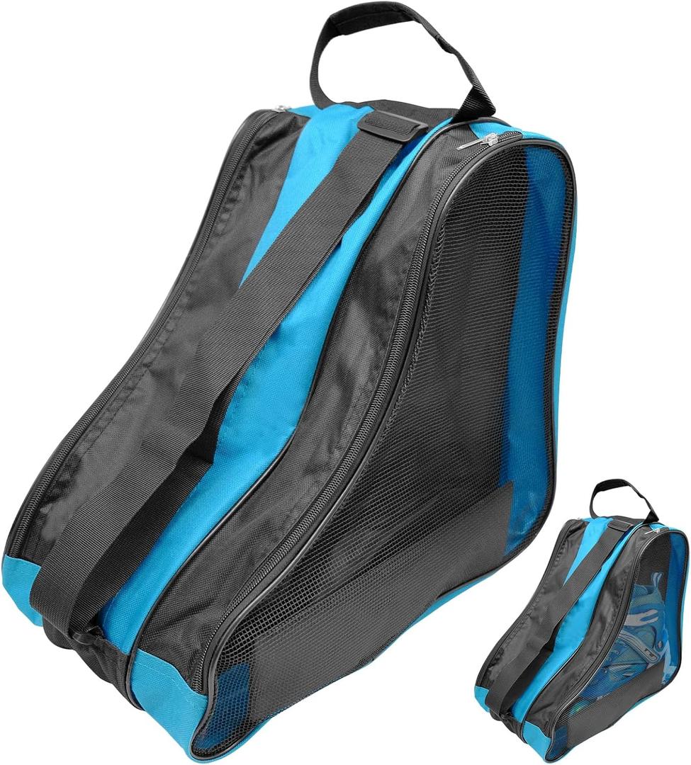 Roller Skate Bag, Unisex Inline Skates Bag, Breathable Inline Skates Carry Bag, Oxford Cloth Skates Gear Accessories Storage Bag with Adjustable Shoulder Strap for Women Men Kids