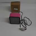 Amazon Basics Ceramic Space Heater, Mini Heater for Office Desk, Portable Tent Heater for Camping (Indoor Use), 500 W, With Tip-Over Protection, Lightweight (1.4 LBS), Pink, 5.9 x 3.2 x 6 inches