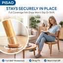 PISAO 24 Pcs Chair Leg Floor Protectors, Silicone Chair Leg Protectors Caps Covers for Hardwood Floors, Furniture Pads Sliders with Wrapped Felt Bottom Medium (Fit:0.76"-1.18")