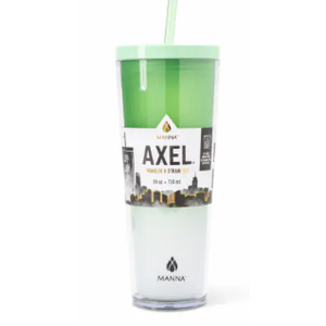 Manna™ Axel™ Plastic Tumbler & Straw Set - Green