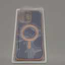 GVIEWIN for iPhone 16 Pro Max Case Compatible with MagSafe, Upgraded [Full Camera Protection][Cute Wave Frame][Military Grade Protection] Electroplated Soft Phone Cover for Women Girl, Blue