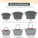Felt Purse Organizer Insert for Longchamp Le Pliage M Handbag Insert (Light Grey, Medium)