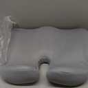 U-Shaped Memory Foam seat Cushion, Long-Term Sitting Pressure Relief Chair Cushions, Suitable for a Variety of People: Students, Office Workers, Drivers and Gamers. (Grey)