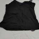 Camisoles for Women Basic Cami Slim-Fit Cotton Undershirt Stretch Spaghetti Strap Tank Top (Small, Black)