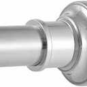 Tension Curtain Rod, Extra Long Outdoor Curtain Rod 43-100 Inch Adjustable, 1.1 Inch Diameter Thick Heavy Duty Black Shower Curtain Rod, Stainless Steel Shower Rod for Bathroom No Drilling, No Rust