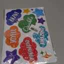 2 x Hot Air Balloon Door Decal - Colorful Inspirational Window Door Clings Stickers Soaring to New Heights Positive Saying Wall Decals Motivational Phrases Sticker for Classroom Nursery Bedroom Decors