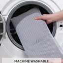 Waffle Bath Mat Rug, Super Absorbent Non Slip Bath Mats for Bathroom Mat Ultra Soft Bathmat Machine Washable Bathroom Rugs with Tassels, Bath Rugs Beside Tub, 18" x 30" (1'6" x 2'6" (Rectangular), Dark Green)