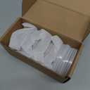 6 Pack Mini 3 Inch Small Glass Bowls with 6 Pack Lids, 2.5 oz Clear Glass Pinch Bowls, Condiment Containers, for Dips, Nuts, Candy, Snacks, Meal Prep Bowls