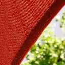 Amgo 12' x 18' Red Rectangle Square Sun Shade Sail Canopy Awning Fabric Mesh AGSLR, 95% UV Blockage, Water & Air Permeable, 200GSM Heavy Duty Commercial and Residential