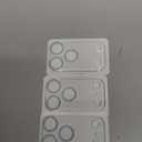 UniqueMe for 3 Pack iPhone 17 Pro Max Camera Lens Protector - [Drop Protection] [Case Friendly] 9H Tempered Glass Camera Cover Screen [Update New Version] - All Silver