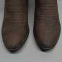 GLOBALWIN Women's Mid Calf The Western Cowgirl Boots Fashion Cowboy Boots For Women Chunky Low Heel (7, 19yy17brown)