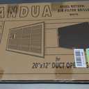 Fits 20x12 Duct Opening | Steel Return Air Filter Grille by Handua [Removable Door] for 1-inch Filters | Vent Cover Grill | White | Easy-to-Use Plastic Latches | Outer Dimensions: 22 5/8"W X 14 5/8"H