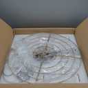 Modern Capiz Chandelier Lighting 5 Lights, Natural Shell Hanging Ceiling Light Fixtures Contemporary Seashell Coastal Chandeliers for Living Room Hallway Foyer