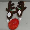 ROSE ME Reindeer Antlers for Cars - Christmas Car Reindeer Antlers & Nose with LED Lights, Light Up Xmas Rudolph Red Nose, Reindeer Car Kit Decorations for Truck, SUV, 3 Lighting Modes