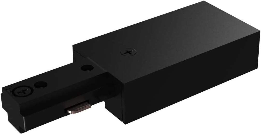 Lighting, H Track Live End Connector in Black