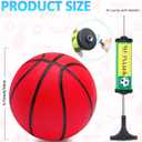 Oleitodh 18Pcs 5" Mini Basketball Balls Bulk Small Basketballs Set, PVC Small Basketball for Over The Door Hoop Games Party Favors Indoor Outdoor Play Adults Kids Pool Beach Colorful