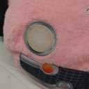 Elvis Plush Car Pet Bed  Pink Pet Bed with Musical-Design Pillows and Elegant Car Styling
