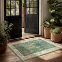 2x3 Washable Throw Rugs for Entryway: Small Area Rug Door Mat Indoor Entrance Non-Slip Low Pile Soft Kitchen Rug for Front Door Indoor Entrance Entry Bedroom Kids Room