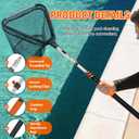 SISIUPASSIE 20FT Pool Skimmer Net with Pole, Foldable & Larger Capacity Pool Net for Cleaning, Telescopic Pool Pole Heavy Duty with Fine Mesh Pool Leaf Net for Above Ground & In-ground Pools
