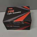 Nilight Fog Lights Assembly Compatible with 2011 2012 2013 2014 2015 2016 2017 Toyota Sienna Base LE XLE (Not Fit SE Models) w/H11 12V 55W Bulbs Driver and Passenger Side Clear Lens Black Bezel