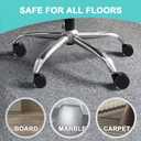 Replacement Office Chair Wheels, Caster Desk Chair Wheels, Rolling Wheels for Office Chair, Chair Rollers Casters, Chair Casters for Hardwood Floors, 5 Set Chair Casters Safe for All Floors.