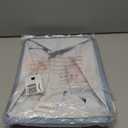 Clastyle Rectangular Snowman Christmas Basket Large Blue Winter Snowflake Shelf Basket Clothes Toy Book Gift Nursery Basket Collapsible Wrap Ornament Storage