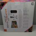 iLive Cinema Pop-Up Film Kit, 720p Projector with 120 Inch Screen, Bluetooth 5.0 Speaker, HDMI/USB/3.5mm, Black, Portable Theater, 21.5 x 17 x 19 cm