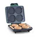Dash Multi Mini Waffle Maker- Quad Waffle Maker for Family Breakfasts - Dual Nonstick Heating Plates & Easy-Release Surface - Compact & Fast-Heating - Aqua