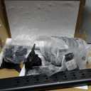 Dual Monitor Stand - Vertical Stack Screen Free-Standing Monitor Riser Fits Two 13 to 34 Inch Screen with Swivel, Tilt, Height Adjustable, Holds One Screen Up to 44Lbs (Black)