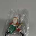 Kurt Adler Santa with Green Guitar Ornament, 4.5, Red