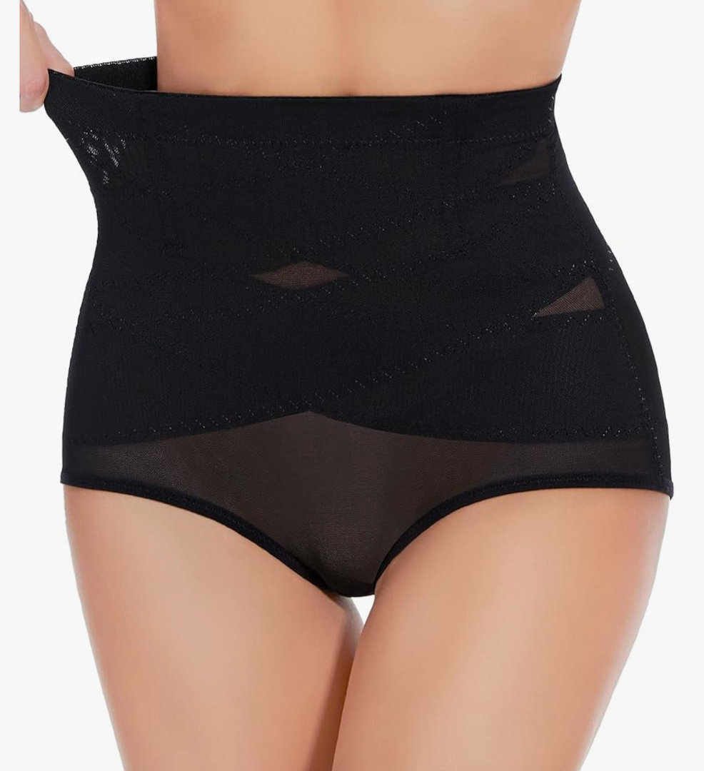 Tummy Control Shapewear Panties for Women-High Waisted Body Shaper Underwear Seamless Shapewear Panty Girdle M