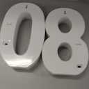 80th Birthday Decoration LED Light up Numbers, Birthday Number Sign Light for Birthday Party Decoration Night Lit Anniversary Background Home Decoration Party (Number 80, White)