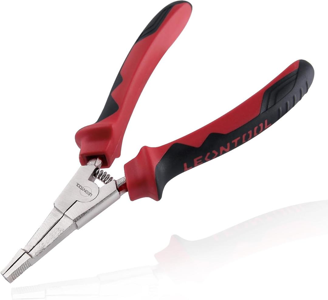 8 Inch Lock Ring Pliers - Special Circlip Pliers with Reverse Angle Tip and Straight Nose