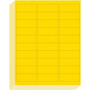 L LIKED 900 Fluorescent Yellow Address Labels, 1" X 2-5/8" Neon Colored Labels Handwritten or Inkjet/Laser Print for Shipping Envelopes & Small Packages - 30 Sheets