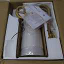 Natural Rattan Wall Sconce Set of 2, with Boho Woven Wicker and Creamy-White Fabric Shade for Vanity Stairway Fireplace Living Room Bedside Passway Hallway