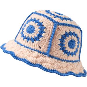 Crochet Bucket Hat for Women Knit Handmade Foldable Floppy Beach Hat Fashion Cute Comfy and Casual