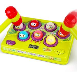 BAODLON Interactive Pound a Mole Game, Toddler Toys, Light-Up Musical Pounding Toy, Early Developmental Toy, Fun Gift for Age 3, 4, 5 Years Old Kids, Boys, Girls, 2 Soft Hammers Included
