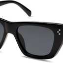 SOJOS Retro Trendy Cat Eye Polarized Sunglasses for Women Cute Stylish UV400 Sunnies SJ2199